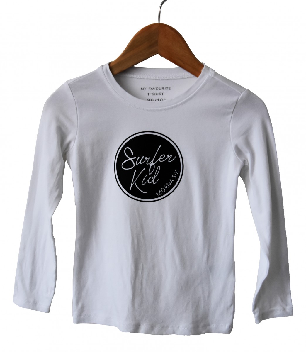 Surferkid Longsleeve Wit