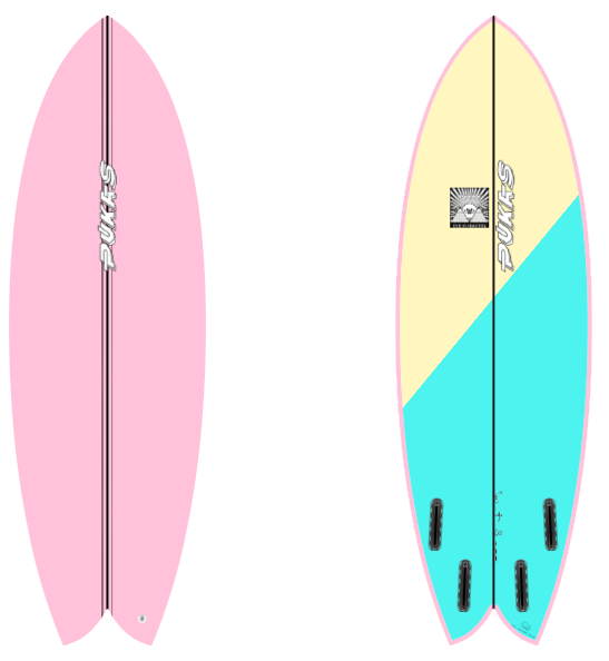 Pukas Wombi Fish 5’8 stock ( USED )