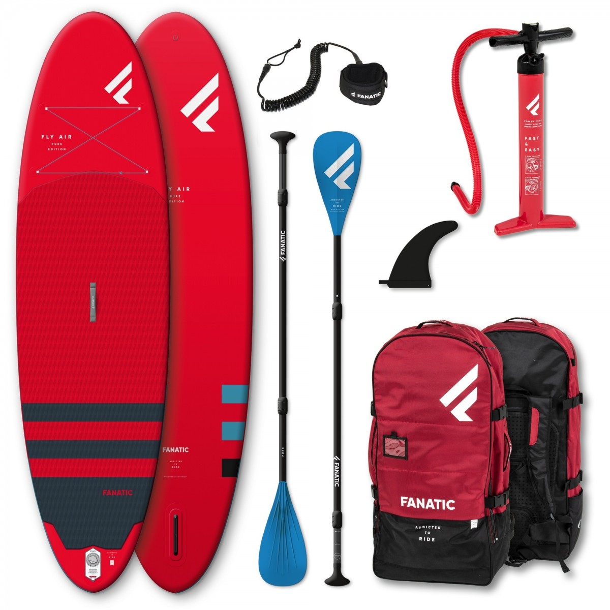 Fanatic fly air pure 10’4 package red ( BEST DEAL )