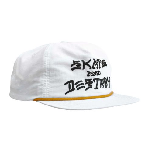 Thrasher skate&destroy snapback white