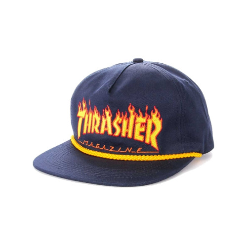 Thrasher flame rope navy snapback