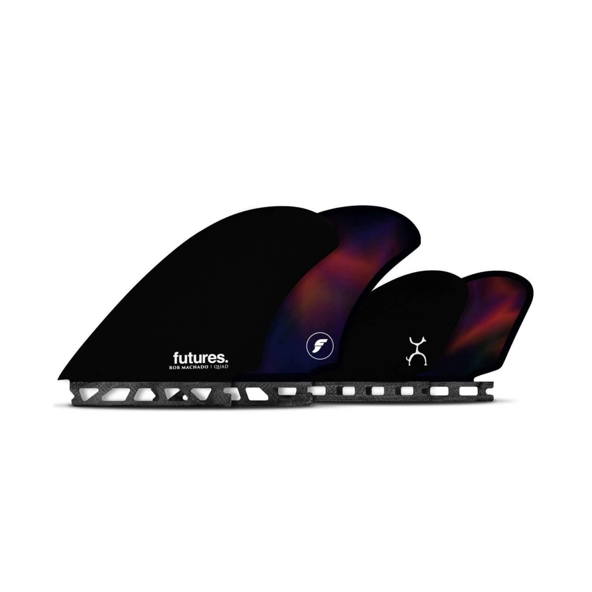 Future fins Machado quad black/swirl