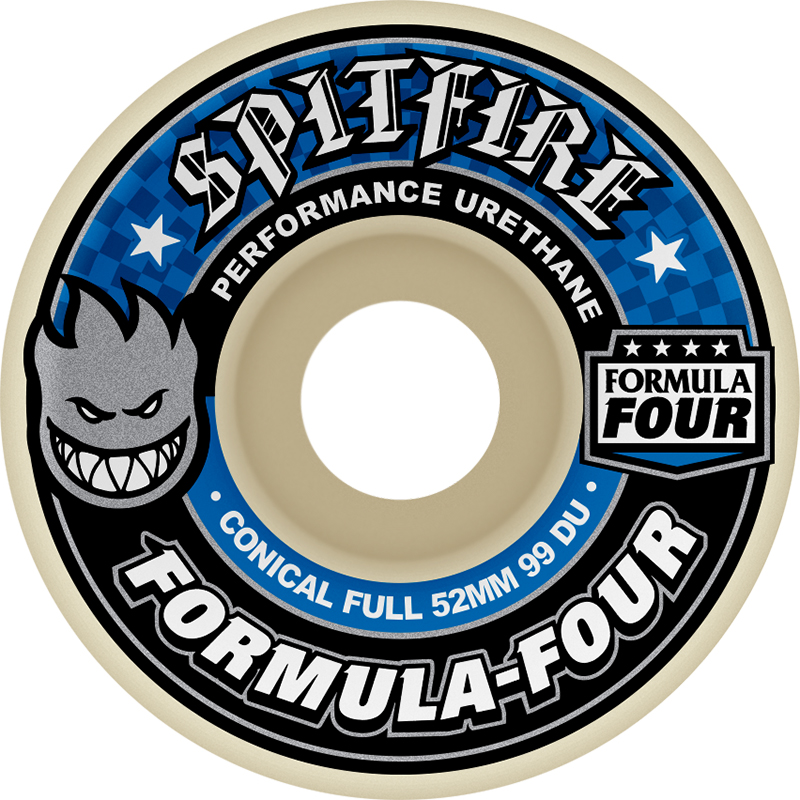 Spitfire formula Four conical 99D 52MM Blue