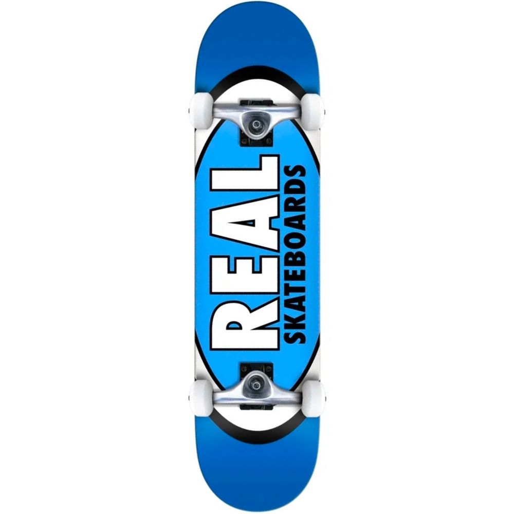 Real Classic Oval Blue MD Complete Skateboard 7.75