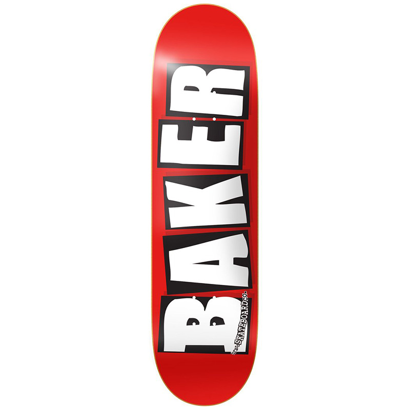 Baker Brand Logo White Skateboard Deck 8.0