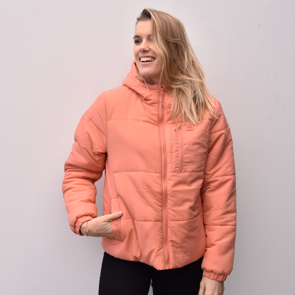Billabong Transport Puffer Peach / Apricot