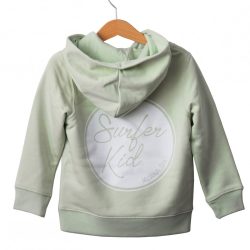 Surferkid Hoodie lime - Afbeelding 4