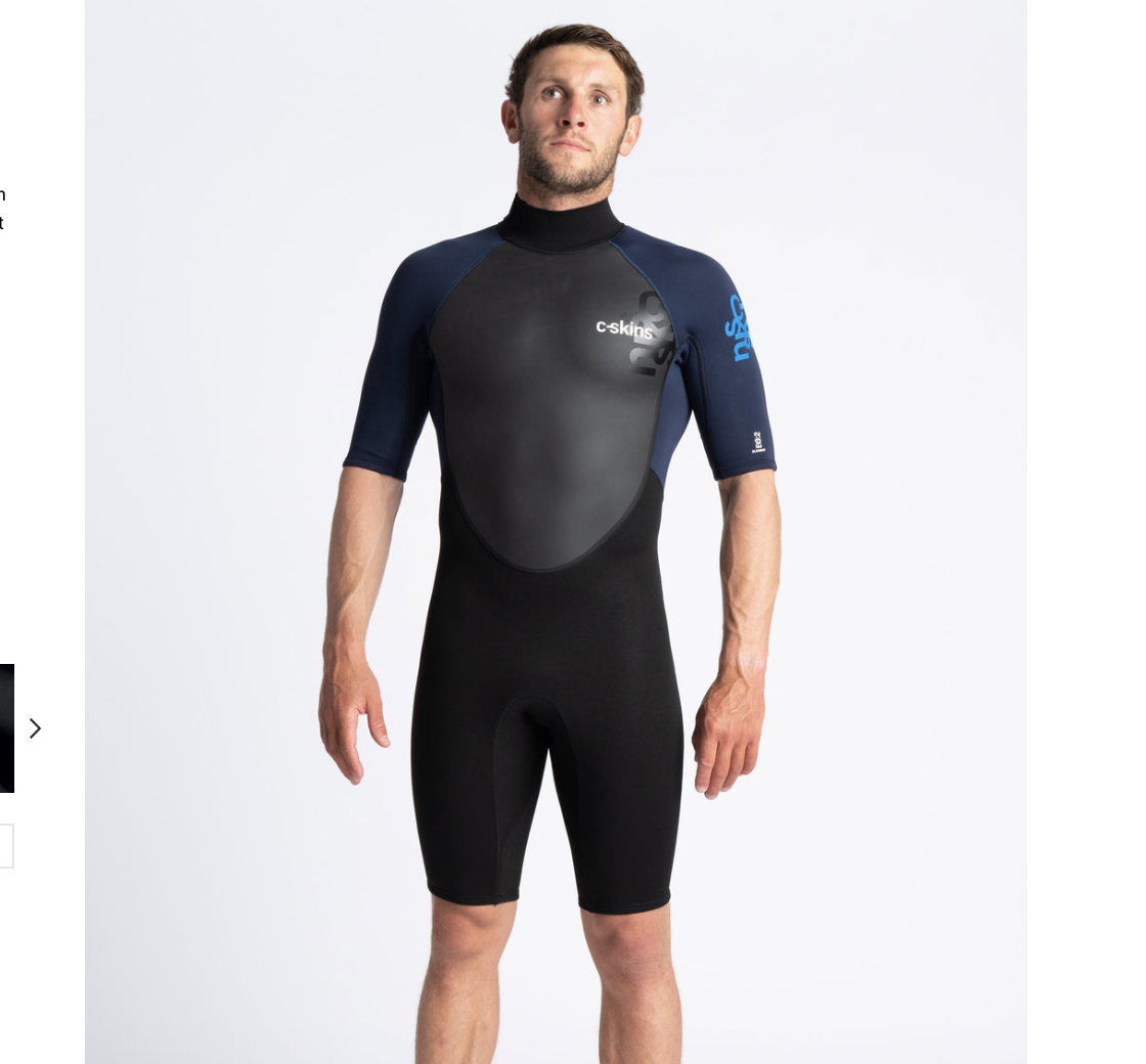 C-skins Shorty men black/navy