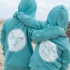 Surferkid hoodie teal