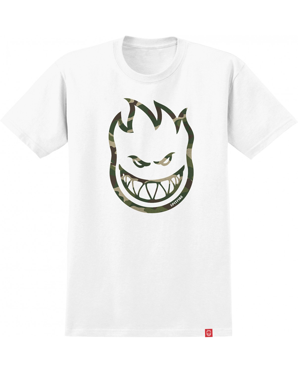 Spitfire Big head white CAMO tee