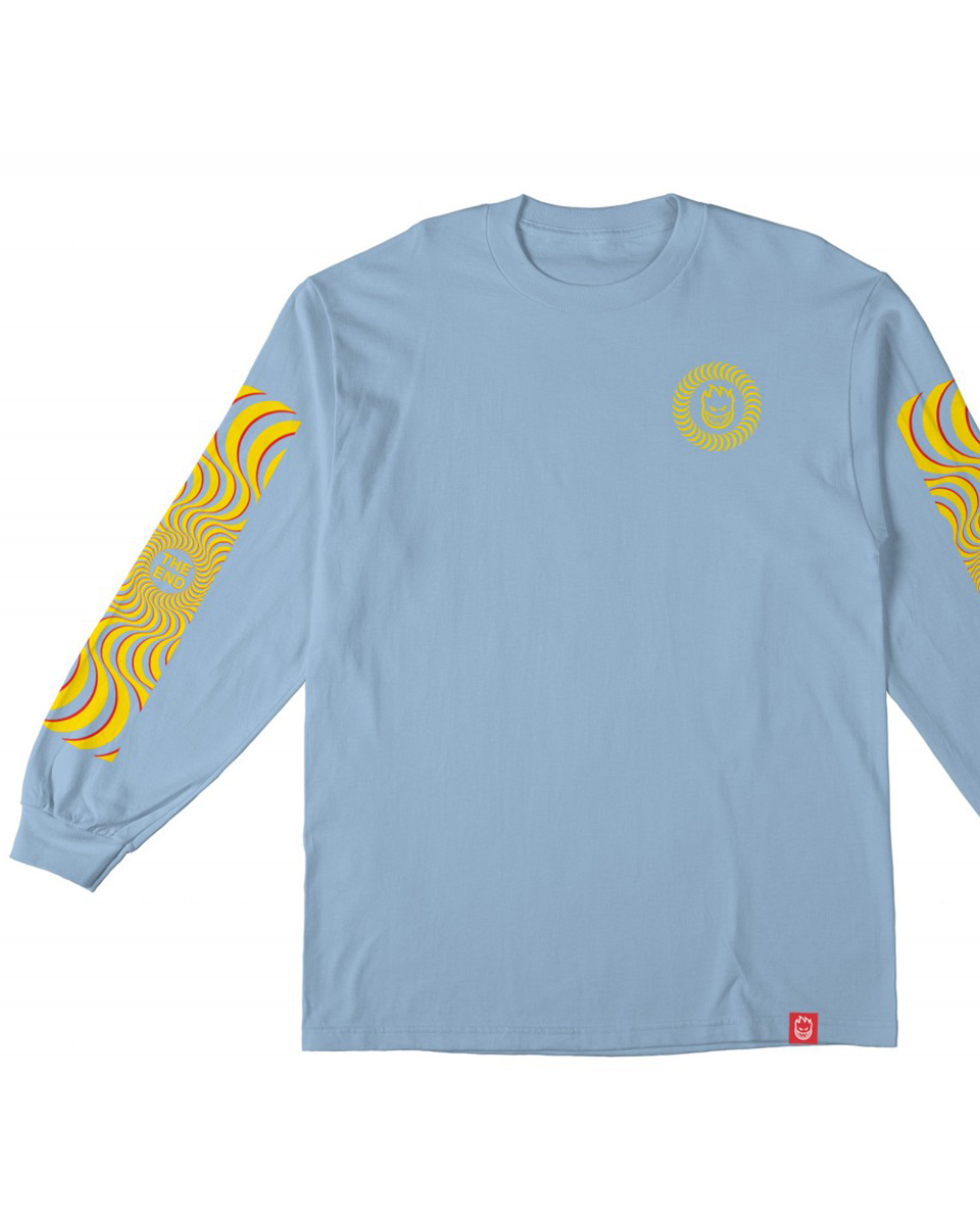 Spitfire Swirl overlay Longsleeve powder blue