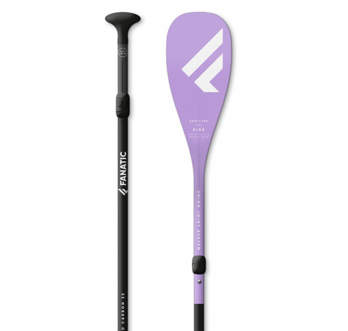 Fanatic Diamond Adj 3pc 35% carbon paddle