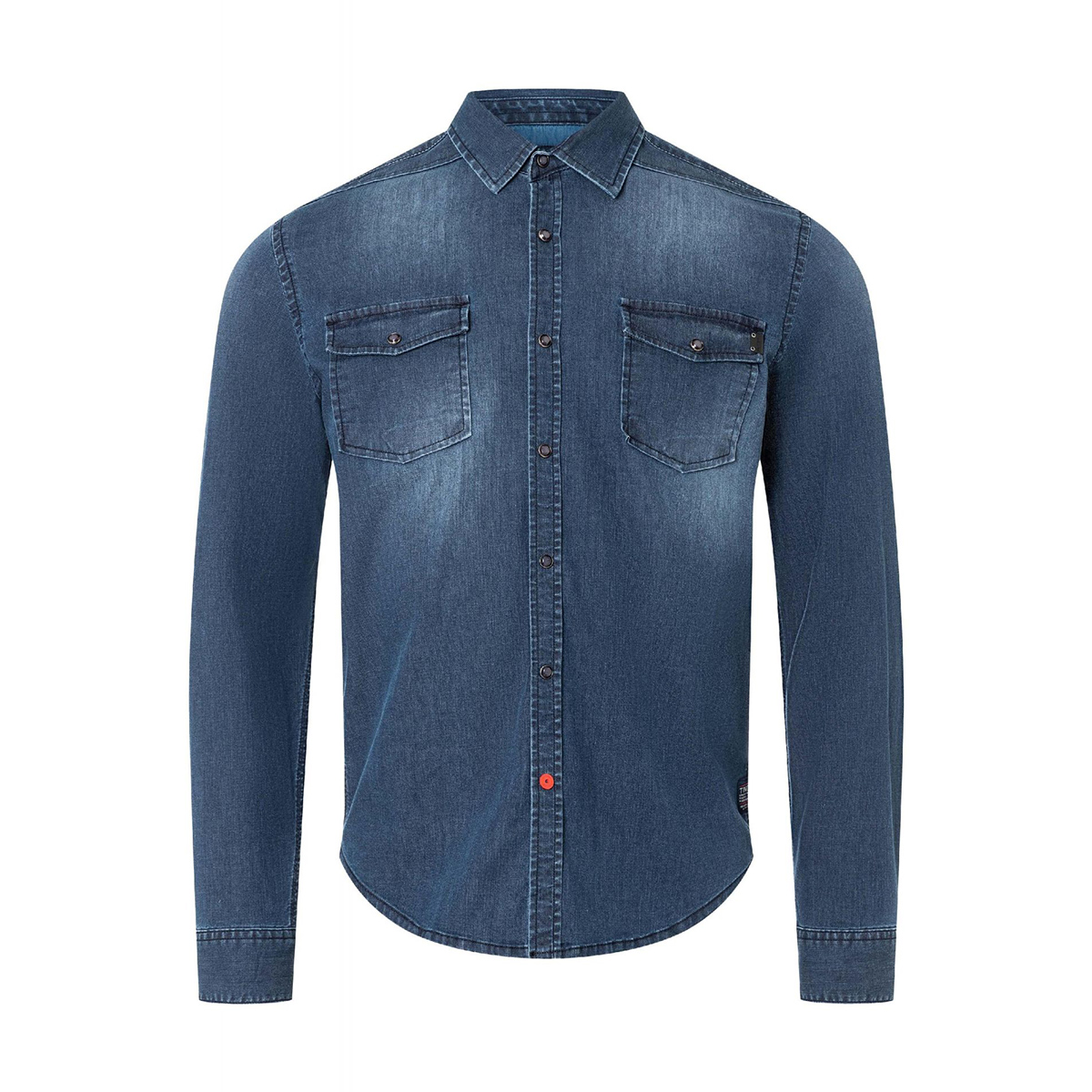 Timezone stretch denim shirt light indigo