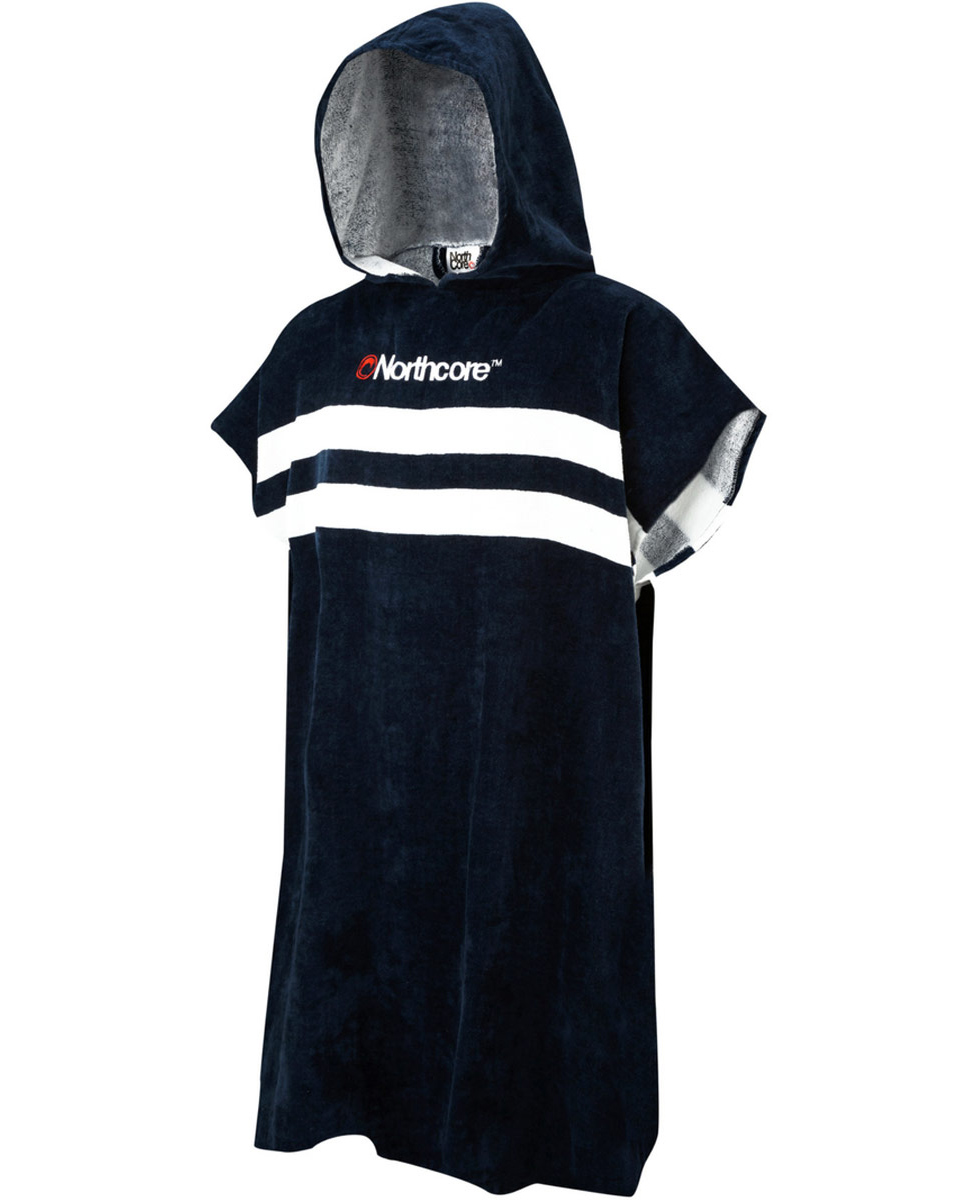 Poncho Northcore blue stripes