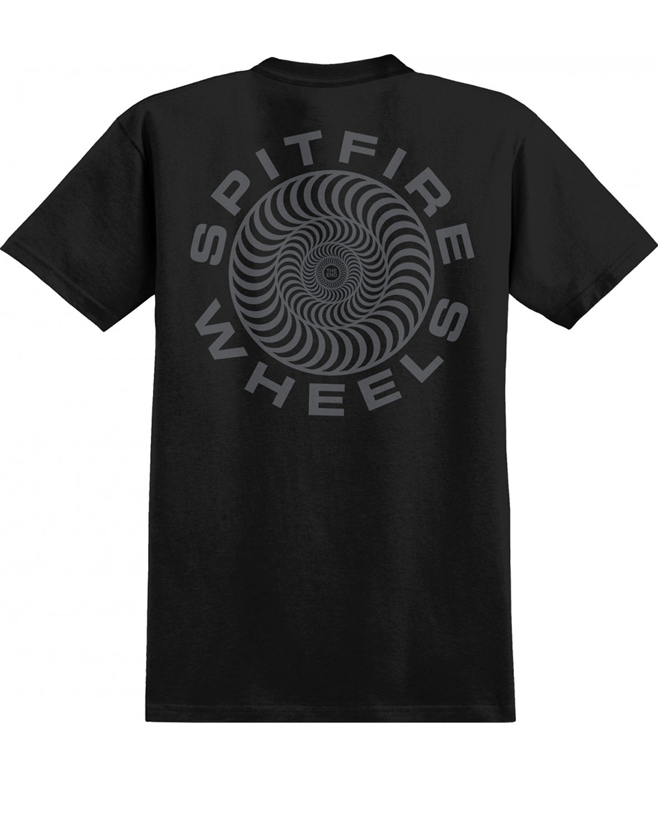 Spitfire swirl tee black