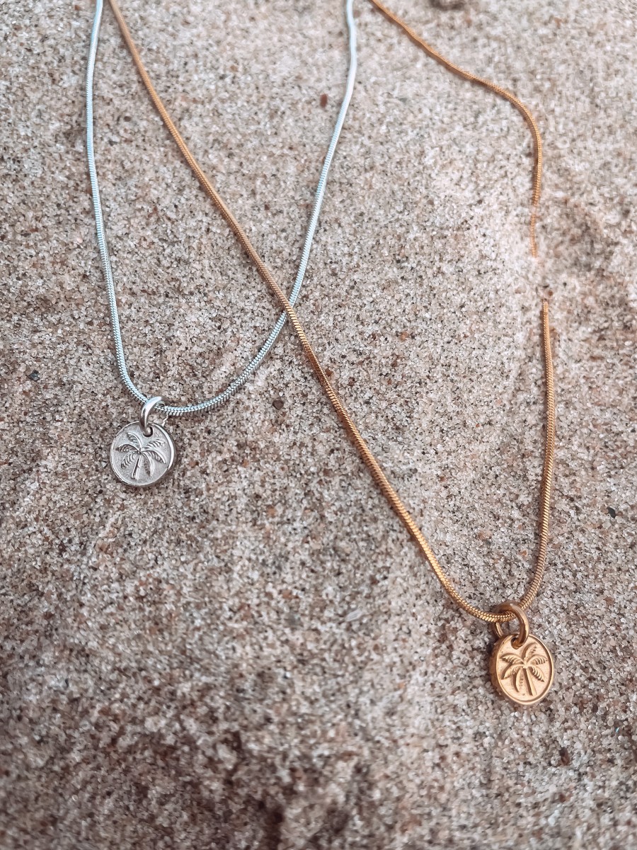 Mini Palm Coin – oceaan ketting Laguna Treasures