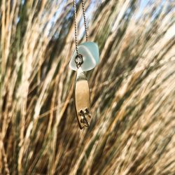 Surfboard - zeeglas ketting Laguna Treasures (zilver of goud) - Afbeelding 2
