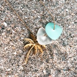 Palmboom - zeeglas ketting Laguna Treasures - Afbeelding 3