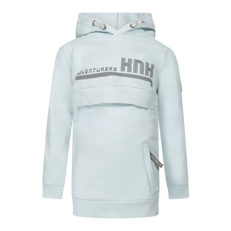 Koko Noko jongens sweater lichtblauw met capuchon (98/104)