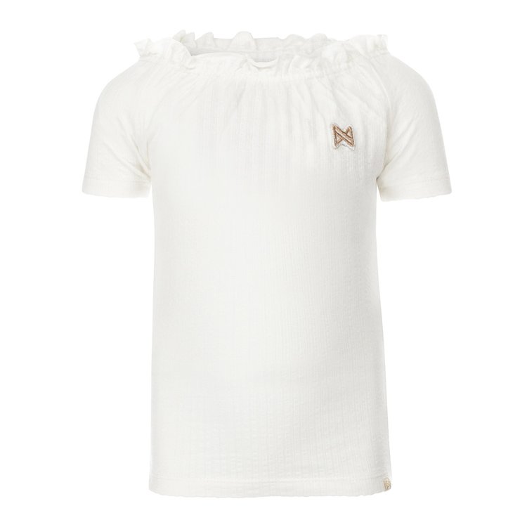 Koko Noko meisjes T-shirt off white boothals (92 – 116)