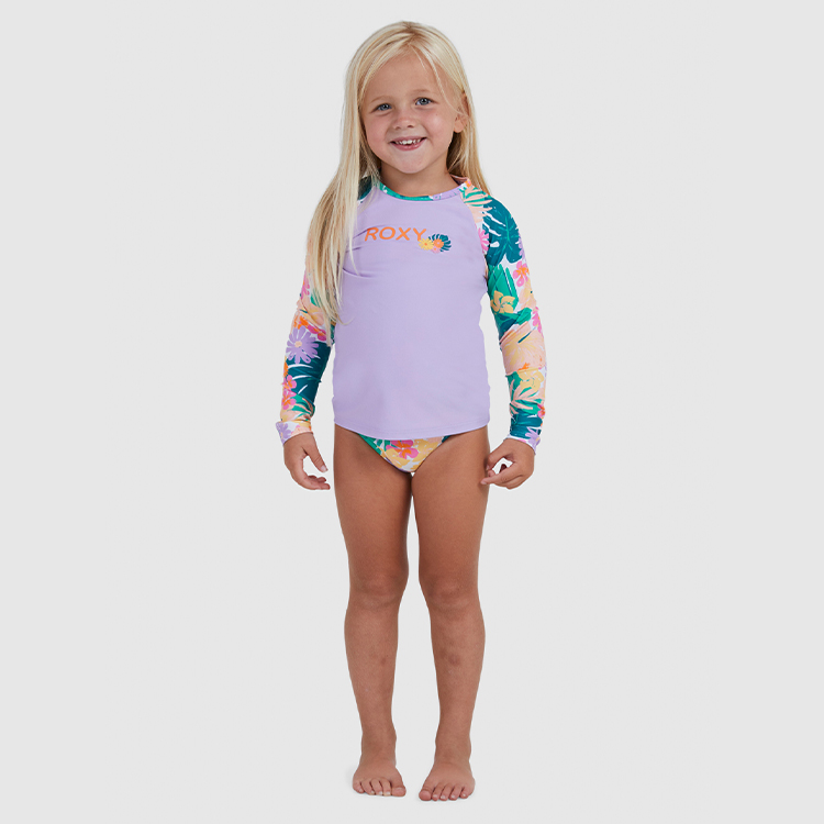 lekkage veiling werkplaats Roxy Paradisiac Island - Rash Vest met Lange Mouw (2y-7y) - Moana Six