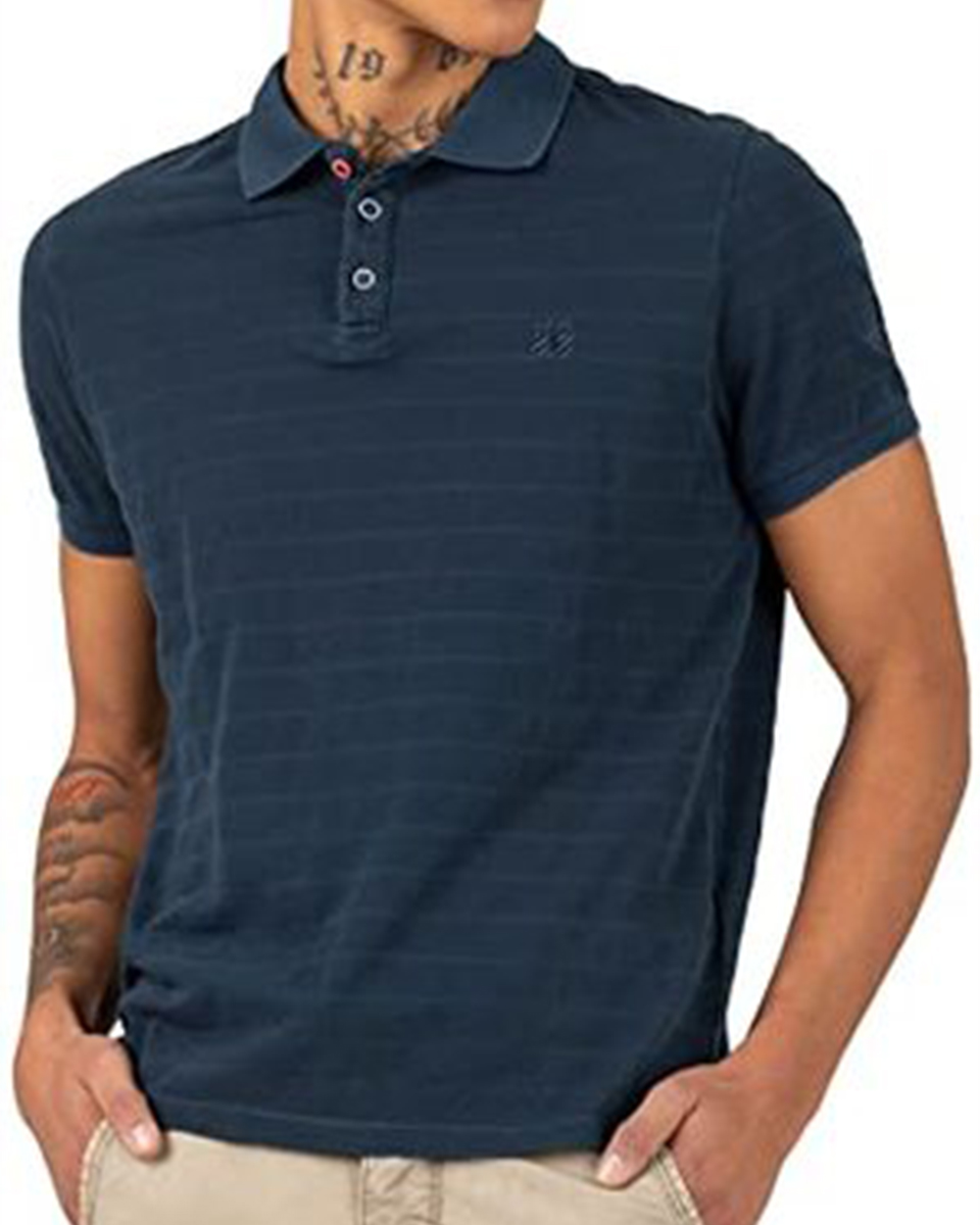 TIMEZONE poloshirt dark blue ( Total eclipse )