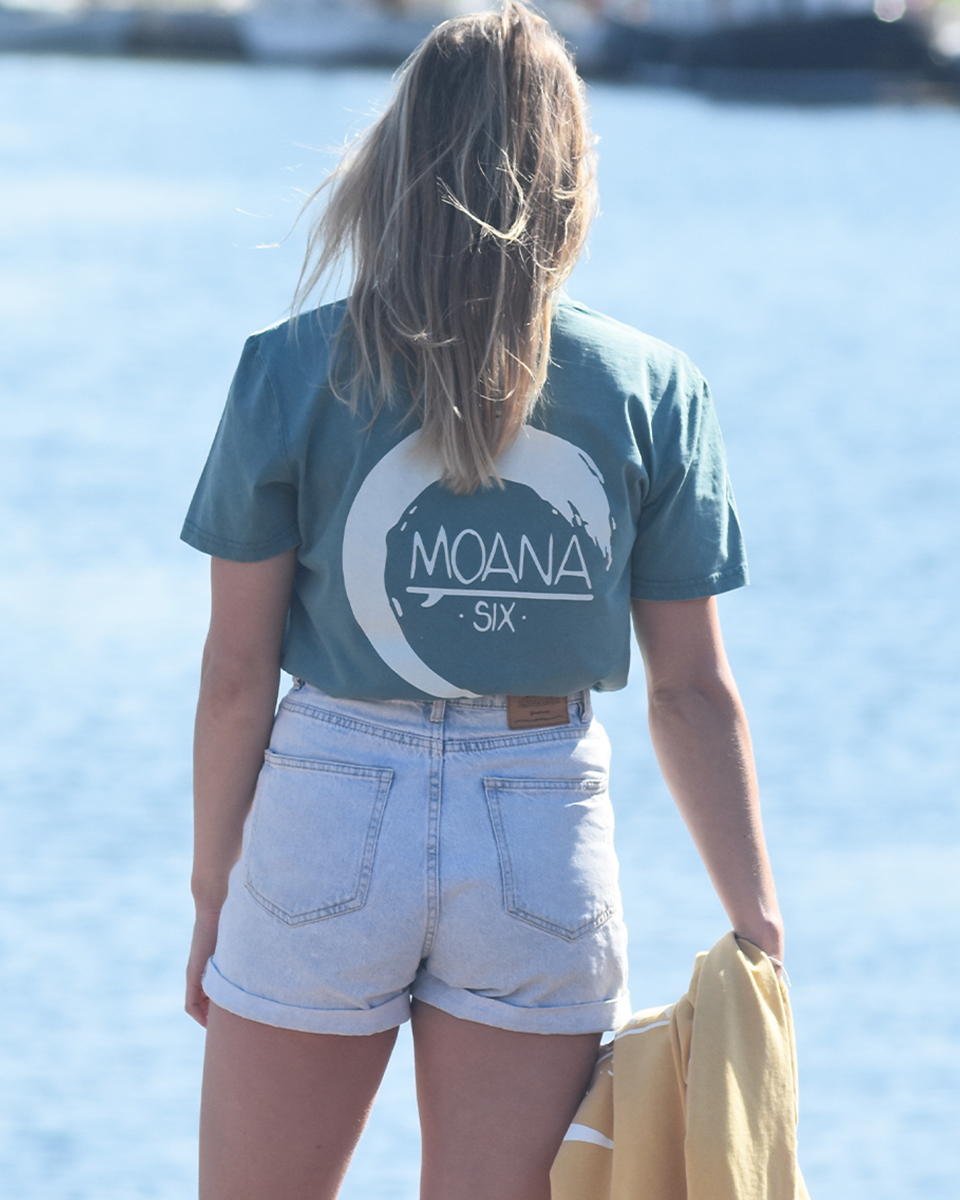 Moana Six t-shirt vintage teal (unisex)