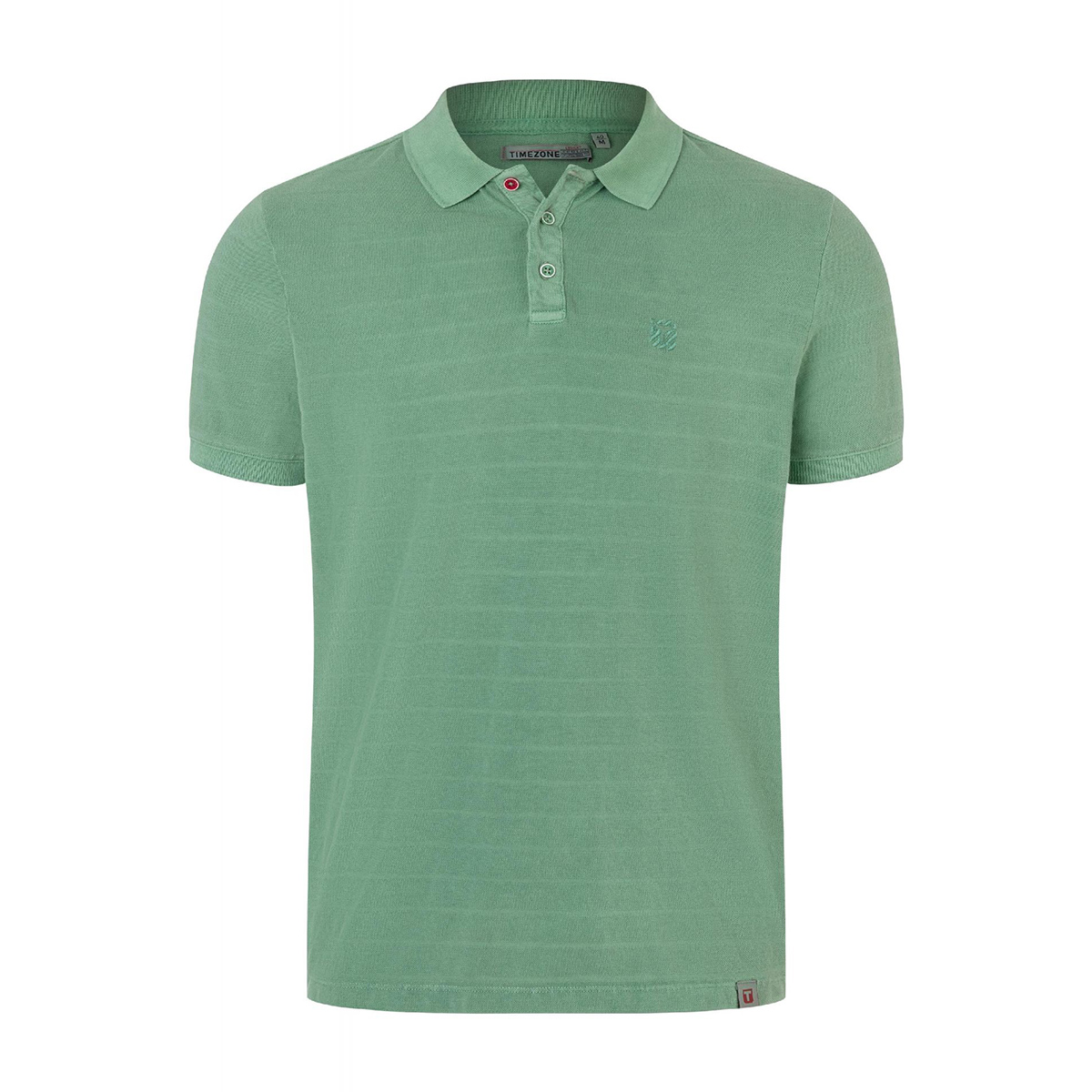 Timezone striped polo green