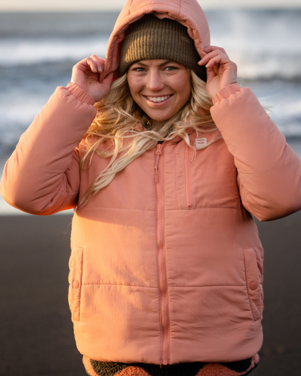 Billabong a/div transport puffer apricot blush (last size: L)