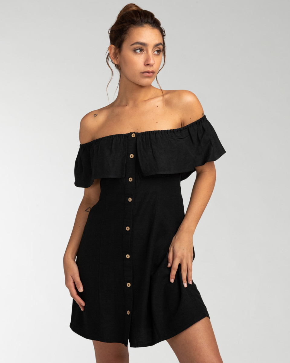 Billabong sunny side dress black