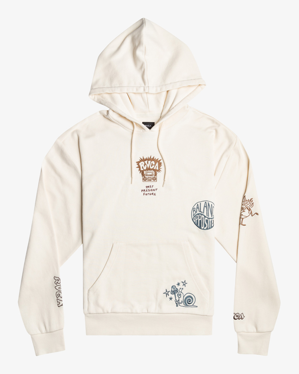 RVCA Scorched hoodie salt