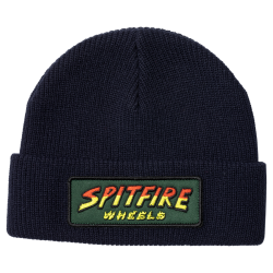 Spitfire patch cuff beanie navy