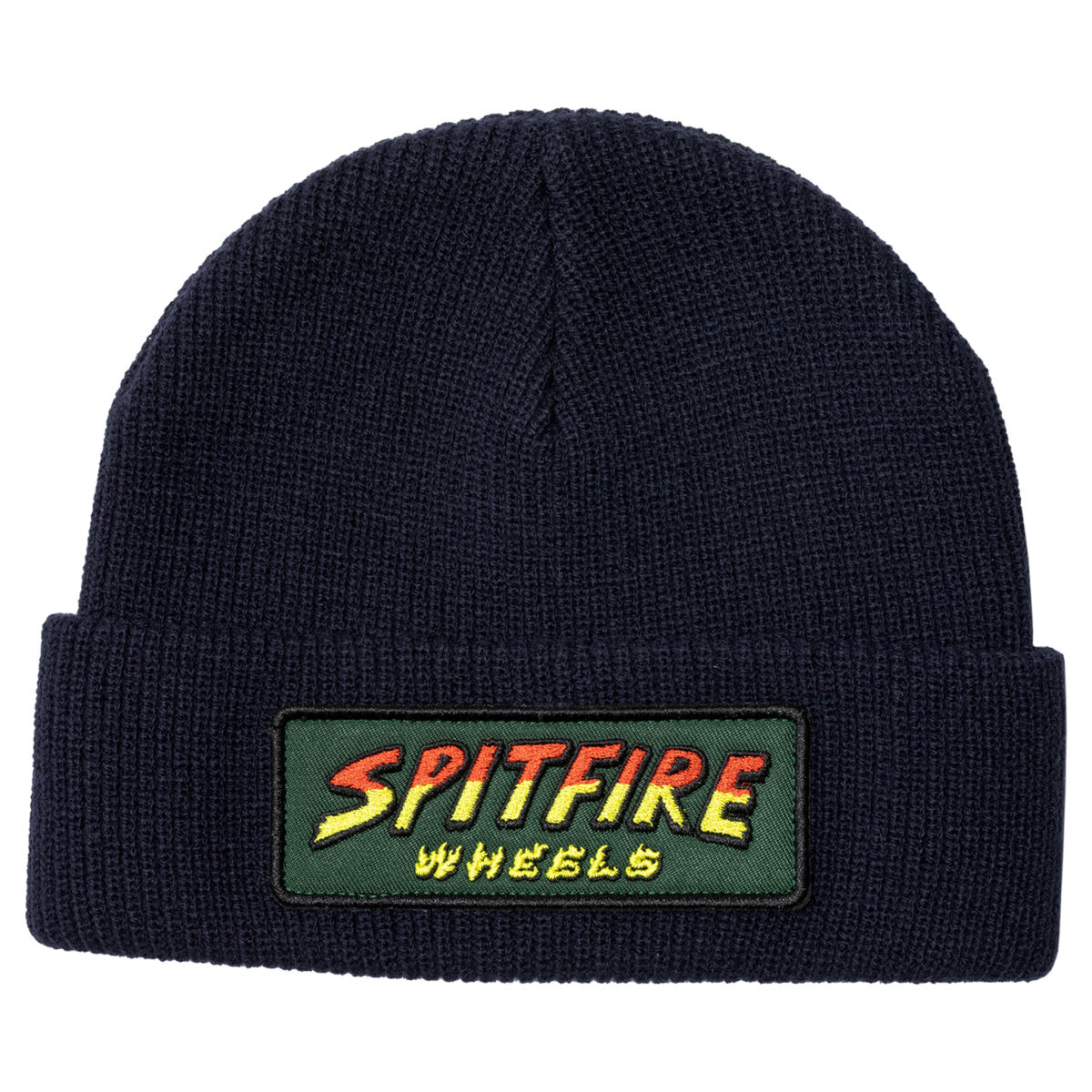 Spitfire patch cuff beanie navy