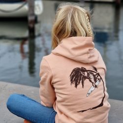 Swinging chimp kids hoodie