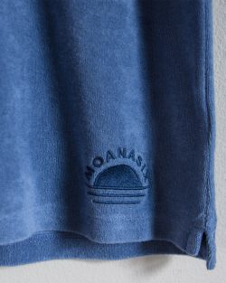 Rising sun terry towel polo sky - Afbeelding 4