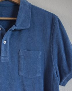 Rising sun terry towel polo sky - Afbeelding 5