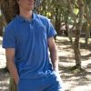 Rising sun terry towel polo sky