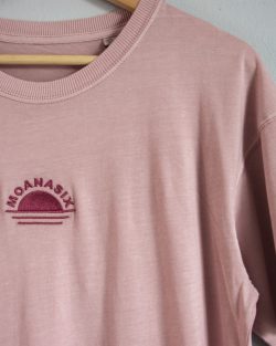 Rising sun t-shirt dress pink mist - Afbeelding 4