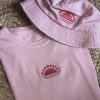 Rising sun t-shirt dress pink mist