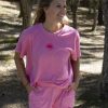 Rising sun terry towel t-shirt pink cloud - Afbeelding 2