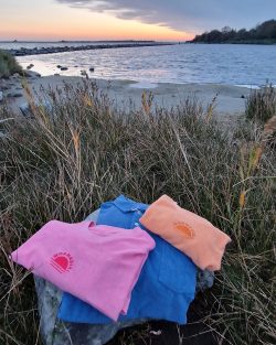 Rising sun terry towel t-shirt pink cloud - Afbeelding 7