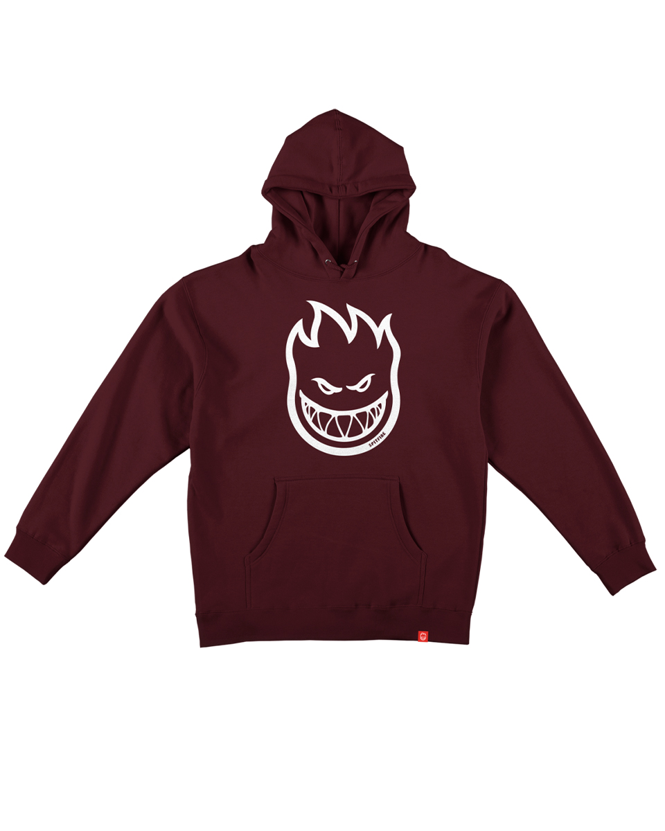 Spitfire Bighead hoody maroon/white