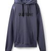 Duotone logo hoody indigo blue
