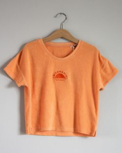 Rising sun terry towel kids t-shirt orange - Afbeelding 2