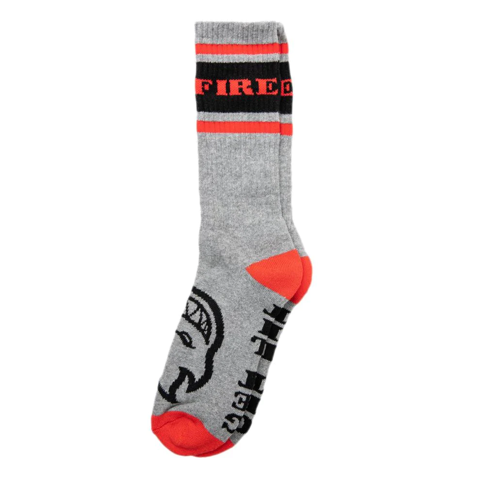 Spitfire socks grey red
