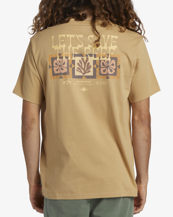 Billabong x Coral gardener tiki reef t-shirt