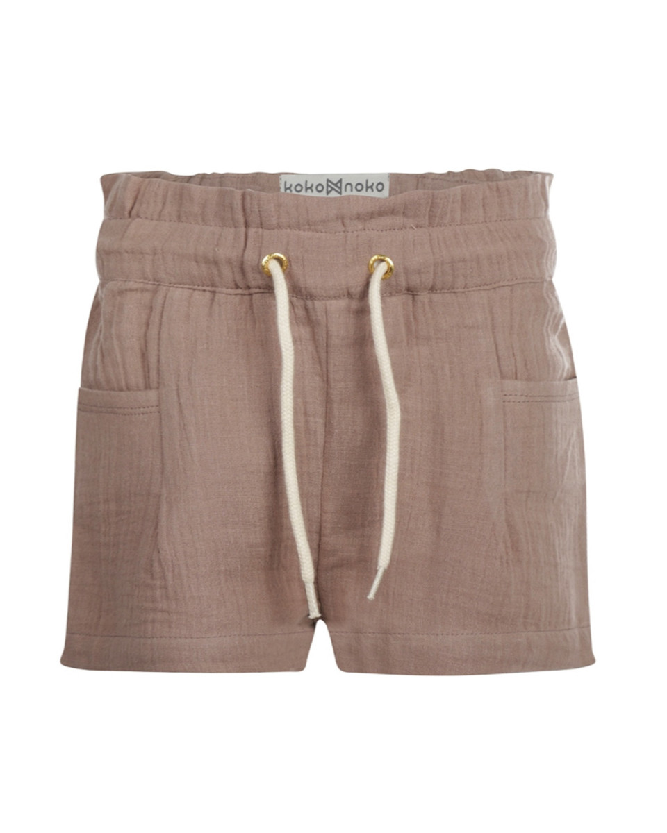 Koko Noko short lichtbruin mousseline