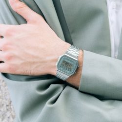 Casio vintage iconic A168WA-3AY greenblue - Afbeelding 2