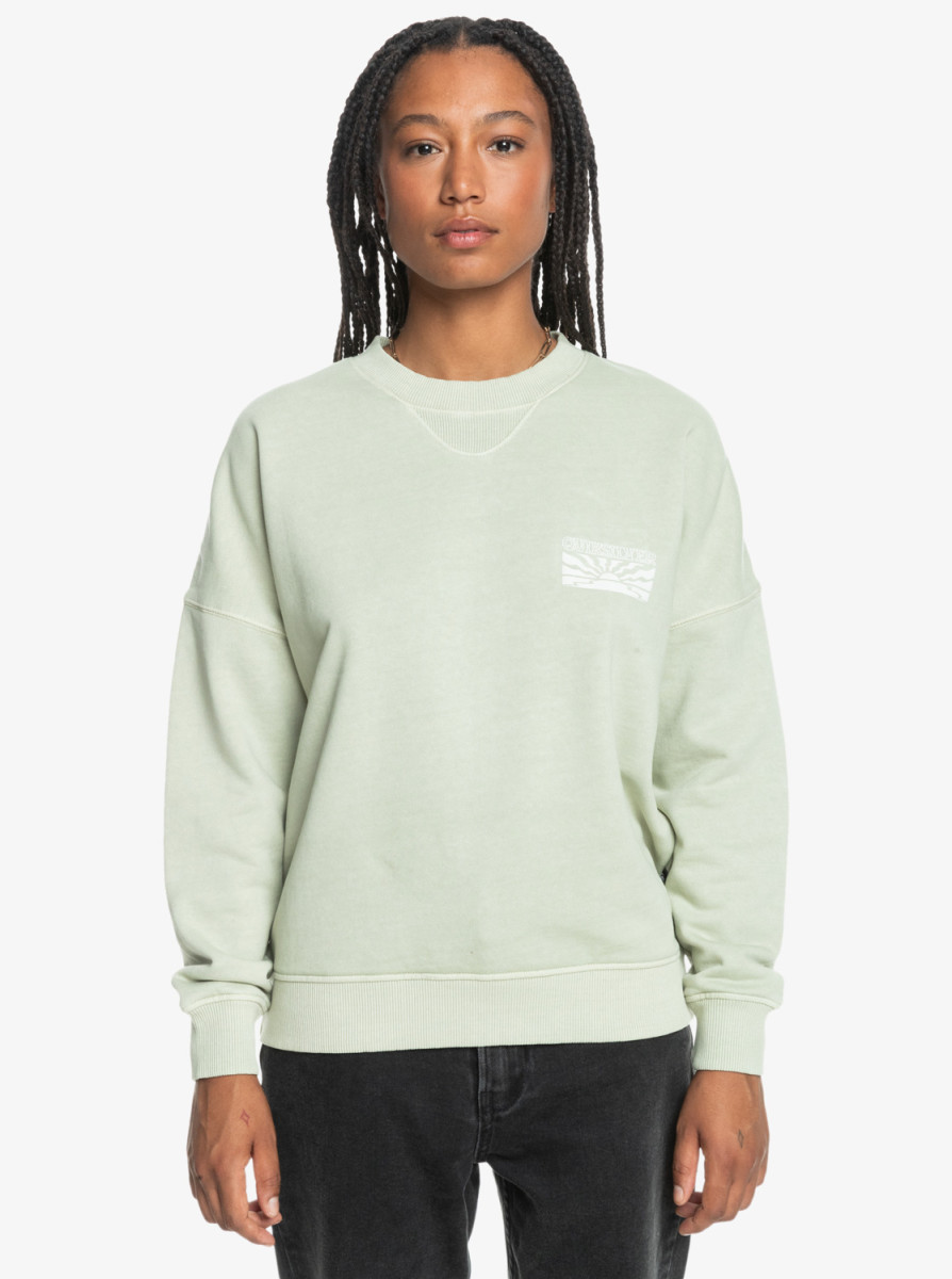Quiksilver uni oversized crewneck sage