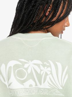 Quiksilver uni oversized crewneck sage - Afbeelding 2